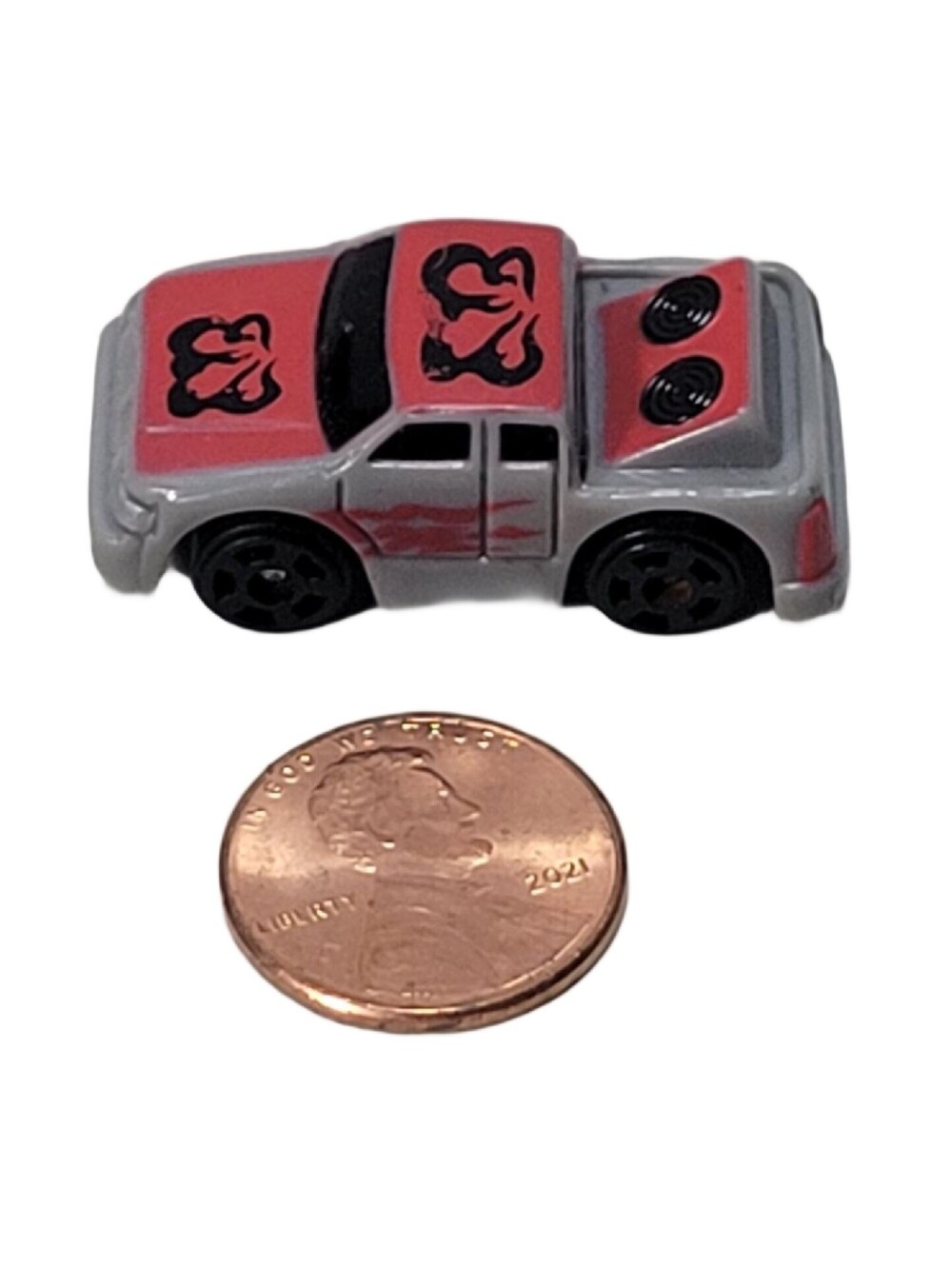 Micro Machines Gray Truck Car  Rare Vintage Subwoofer